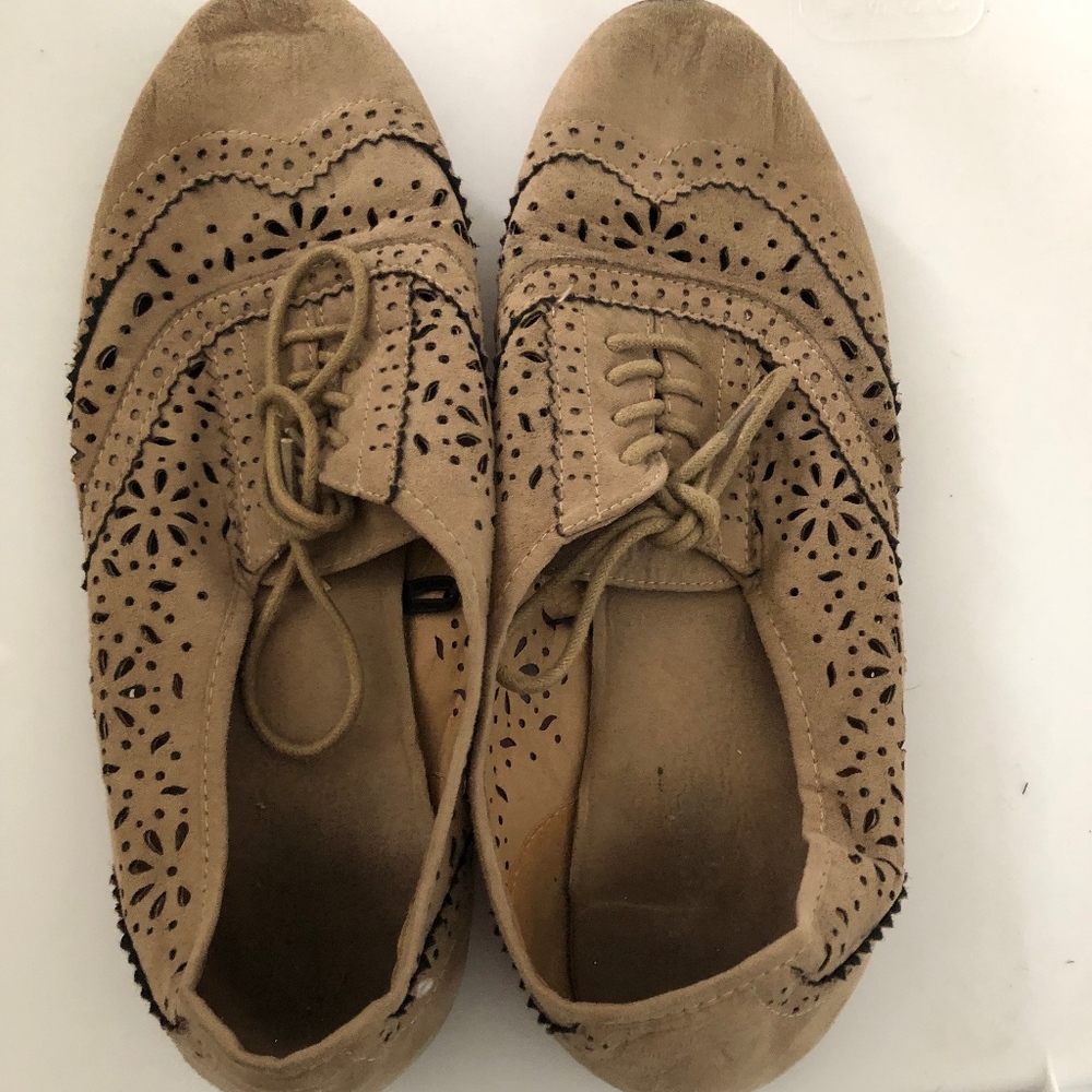 Lace up flats